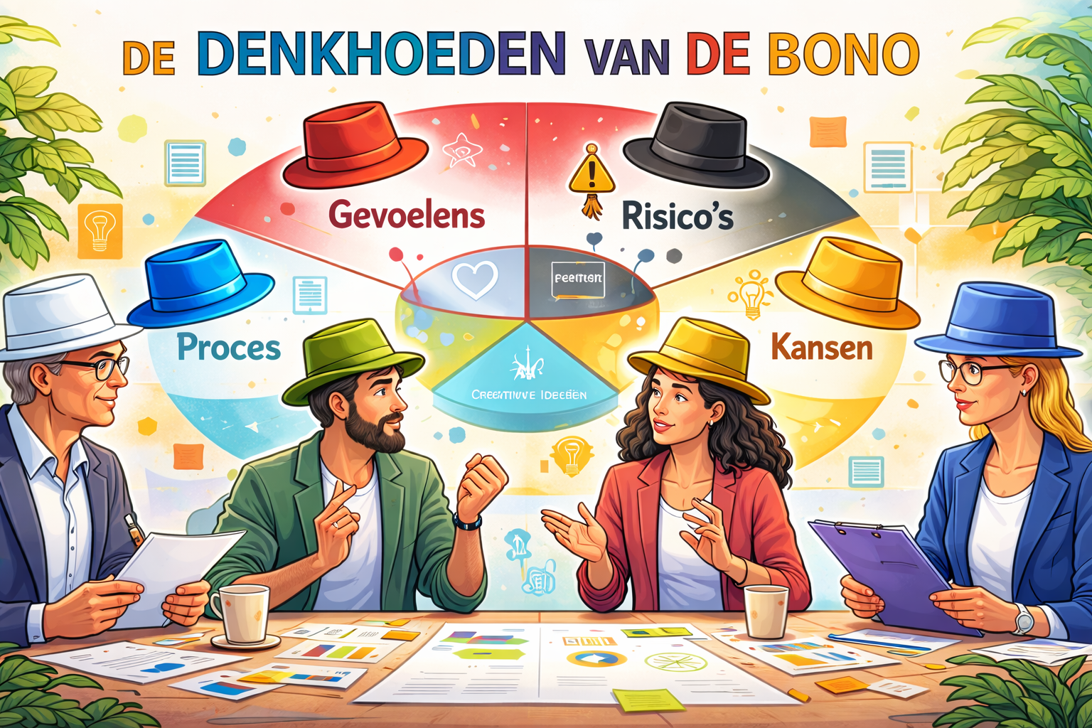 denkhoeden van de bono